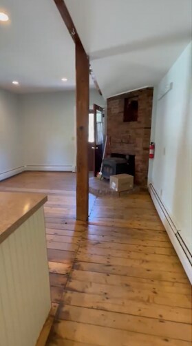 Livingroom with Woodstove - 72 Crescent St