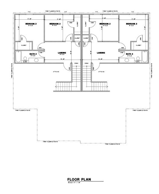 Upstairs floorplan - 3114 Weave Court