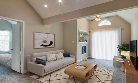 Sala de estar - Haven at City Center Apartments