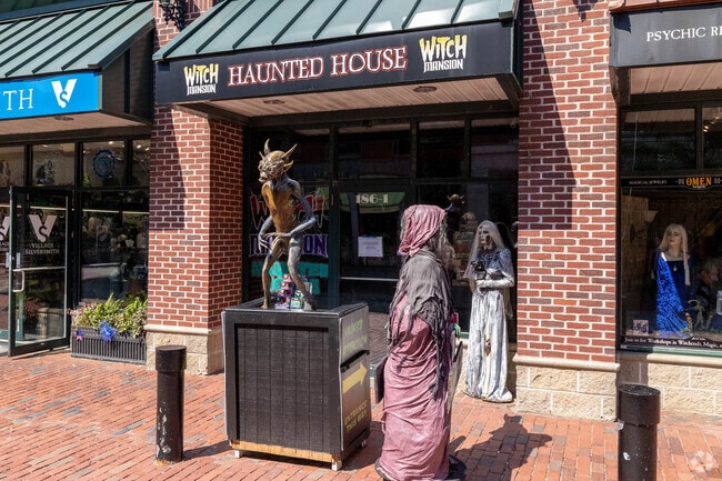 There are all sorts of witchy activities when visiting Salem such as this haunted house.