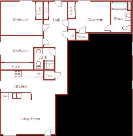 3HAB/2BA - Phoenix Park Apartments