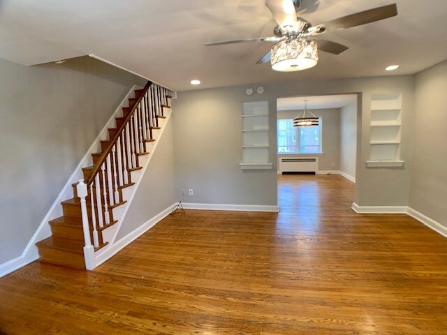 Living room towards dining room - 218 E Durard St