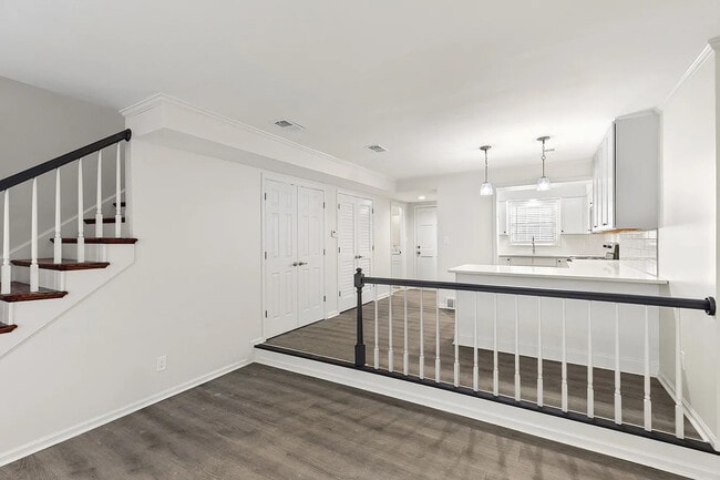 view from fireplace into the eat in kitchen - 155-189 S Eagle Creek Dr
