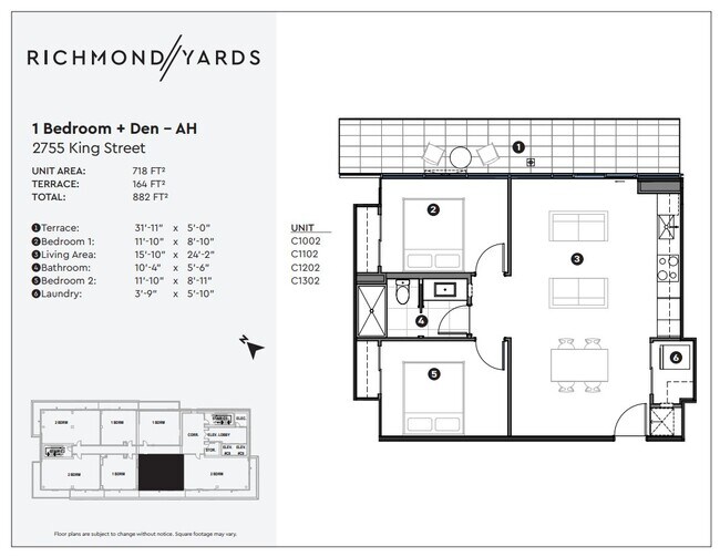 2755 King St - 2 chambres - AH - Richmond Yards