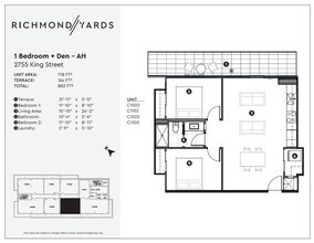 2755 King St - 2 Bedroom - AH - Richmond Yards