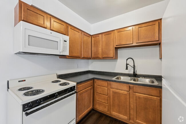 2 habitaciones, 1 baño - 695 pies cuadrados - Cocina - Grant Street Apartments