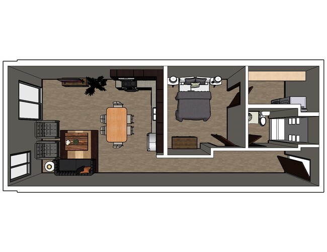 Plano de planta - Fairmont Flats