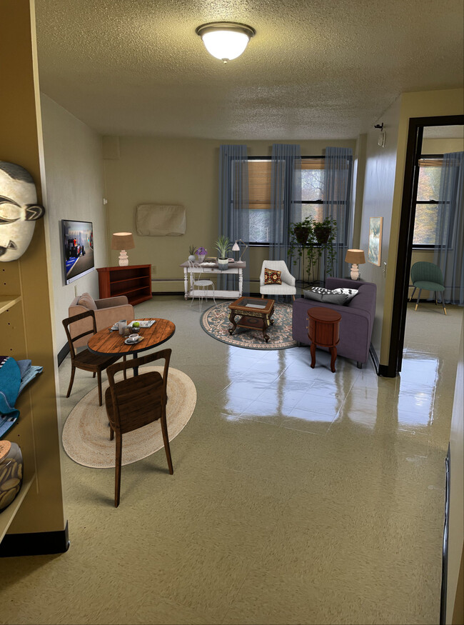 Olesen Living Room - Rockford Housing Authority