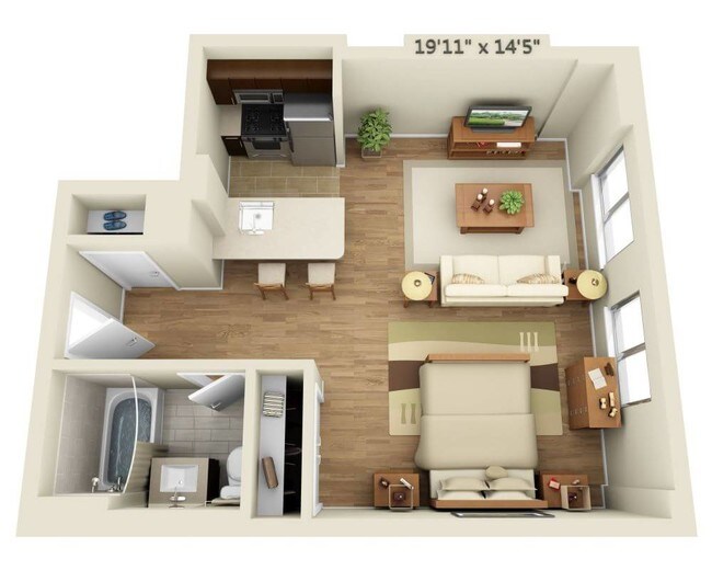 21 Chelsea Apartments New York Ny Studio E1f Floor Plan 21 Chelsea