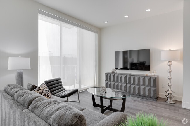1BR, 1BA - 1,053SF - Living Room - The Residences on High Street