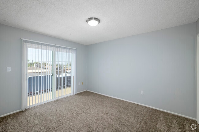 2BR, 1BA - 824SF - Primary Bedroom - Cedar Springs