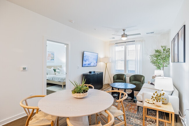 The River - 2BR, 2BA - 1,000SF - Dining Room - The Alder on Dabney Apartments