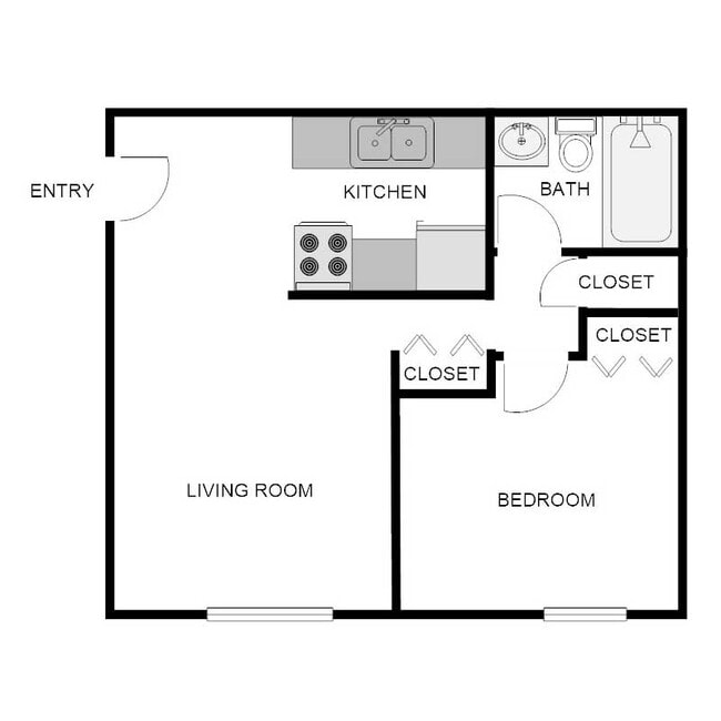 Floorplan - Biscayne Apartments