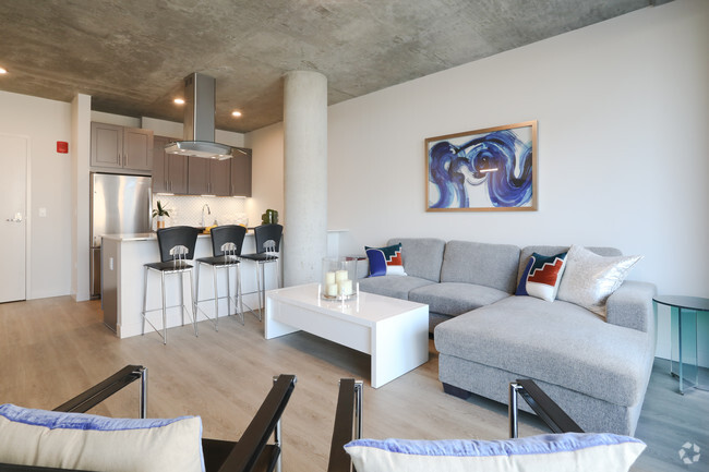 1 BR, 1 BA - Living Room - Four50 Residences