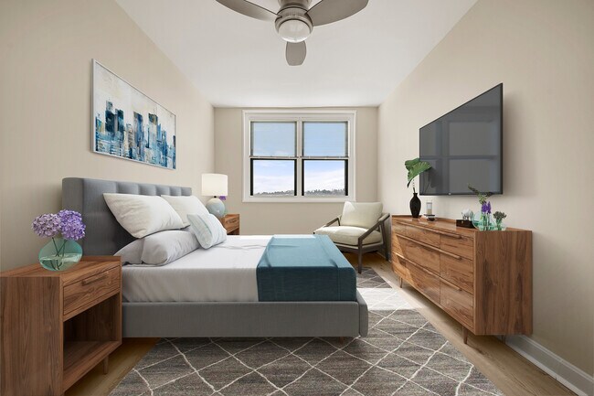 Dormitorio moderno y luminoso - Parkside Place