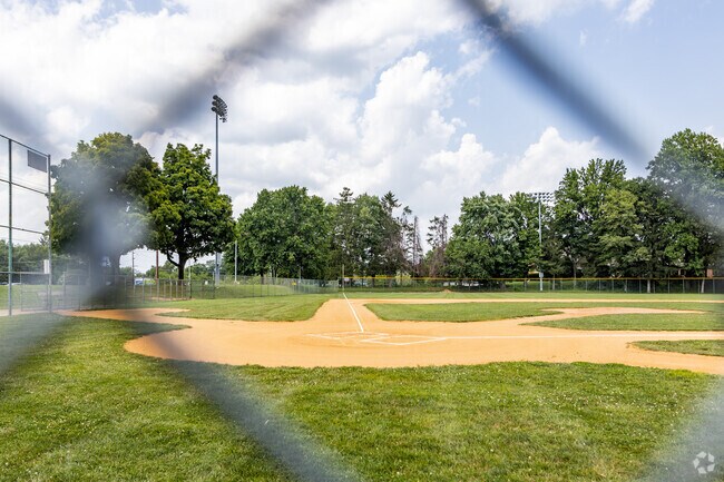 The ball fields at Olney Manor Recreational Park are often host to many little league games.
