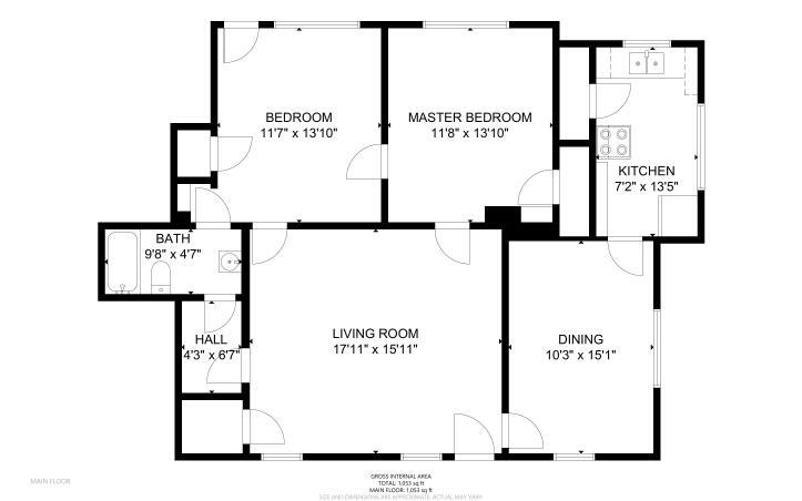 Plano de planta - 144 4th St NW- 143 St 5th NW