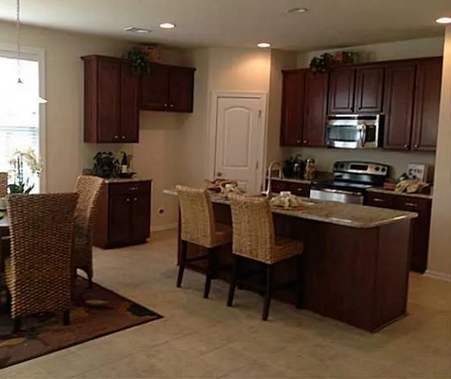 Kitchen - Cabinets are now painted a light color. - 19 Jarvis Creek Way