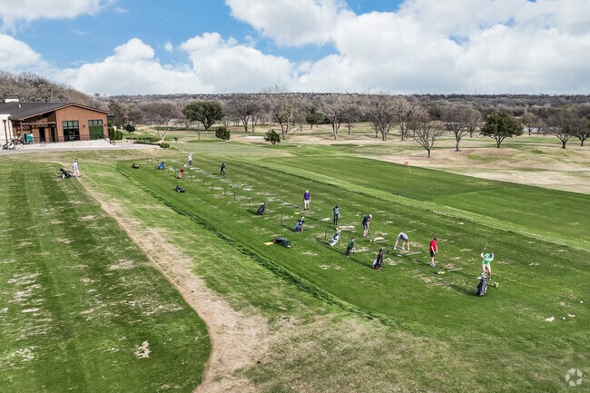 The lush grounds at Cowboys Golf Club are perfect for an afternoon of teeing off.