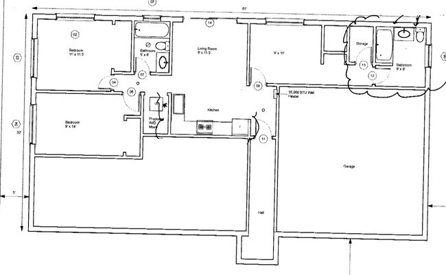 floor plan - 5937 Mildred St
