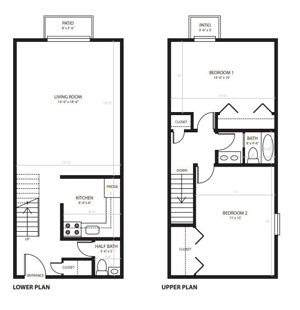 Plano de planta - Dean Apartments