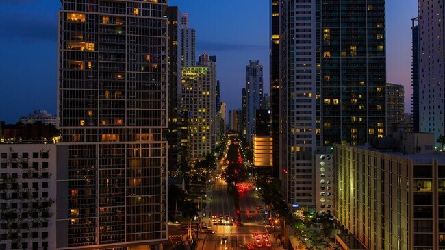 view after sunset - 200 Biscayne Boulevard Way