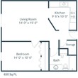 Flickertail - One Bedroom - Plan A