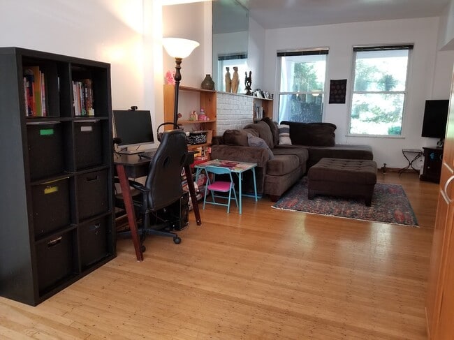 Open floor plan has many use, living room play area and office space options - 1814 Shady Ave