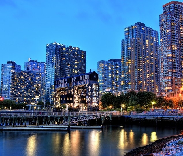 The Long Island skyline