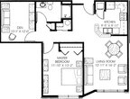 Legacy - 1 Bed, 1 Bath + Den (C)