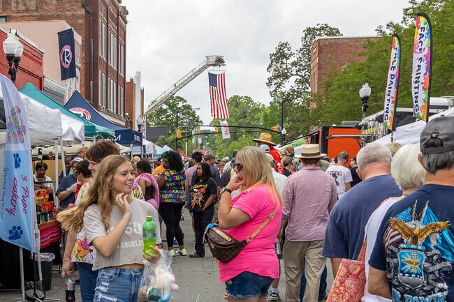 Smithfield Ham and Yam Festival is a huge attraction for people of all ages.