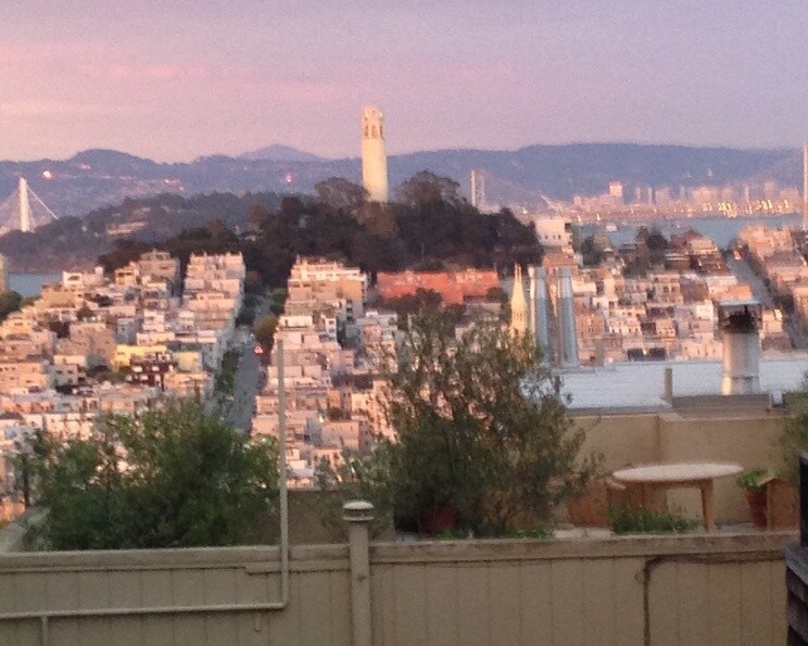 Sunset view from apartment - 2124 Hyde St