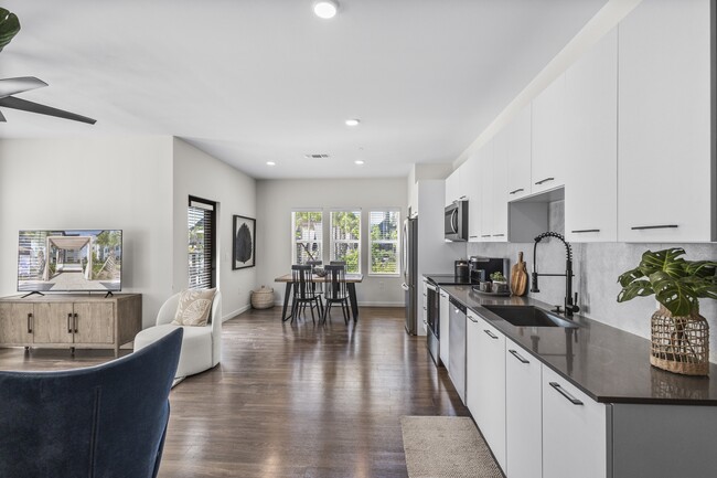 Quartz countertops at Azalea Luxury Apartments in Tampa, Florida - Azalea Luxury Apartments