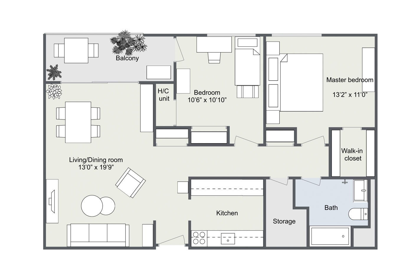 Kensington Place Apartments – 2BR/1BA