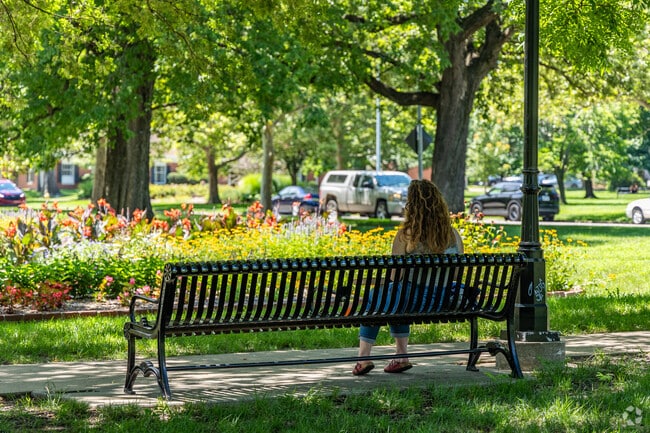 South Park has several cozy places to relax and read.