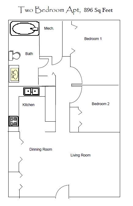 2BR/1BA - Clarendon Glen Apartments