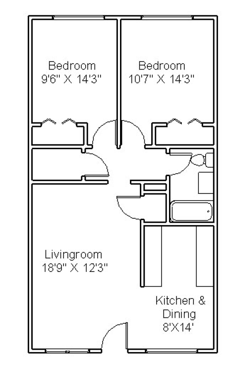 2BR/1BA - Colony Park Apartments