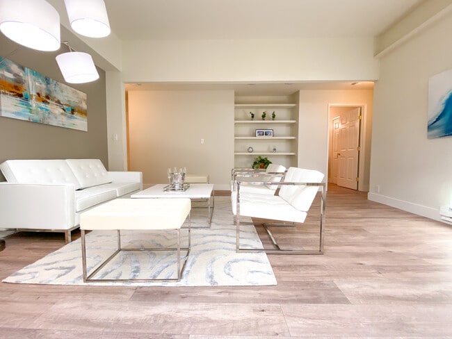 Contemporary Wood Flooring - Brookdale Apartments