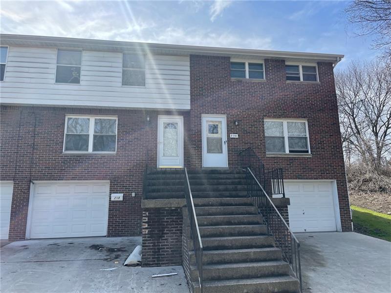 238 Chicora St, East McKeesport, PA 15035 Townhouse for Rent in East