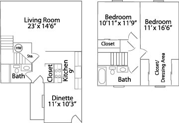 Plan Two - Mossing Townhomes