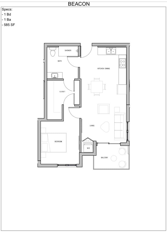 Beacon Floorplan - Live La Brea