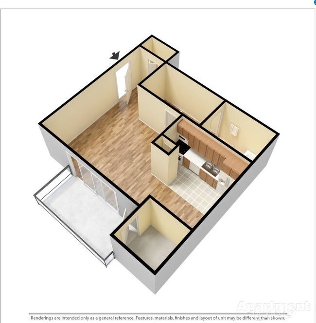 Plano de planta de estudio - The Enclave At Mount Pleasant