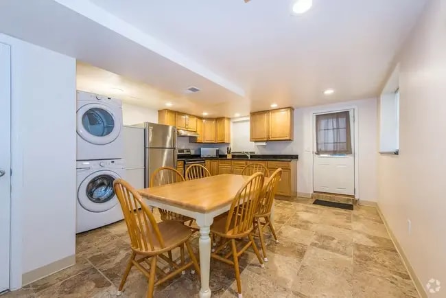 Kitchen table and chairs have been updated - 118 6th Ave