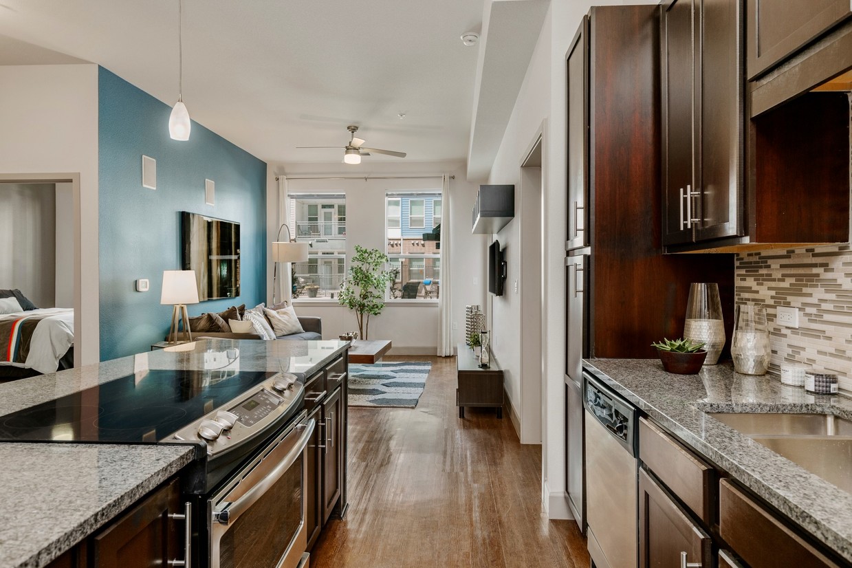 City House Apartments Kitchen and Living Room - City House Apartments