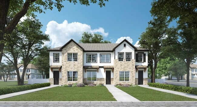Exterior of duplex home - West End Estates