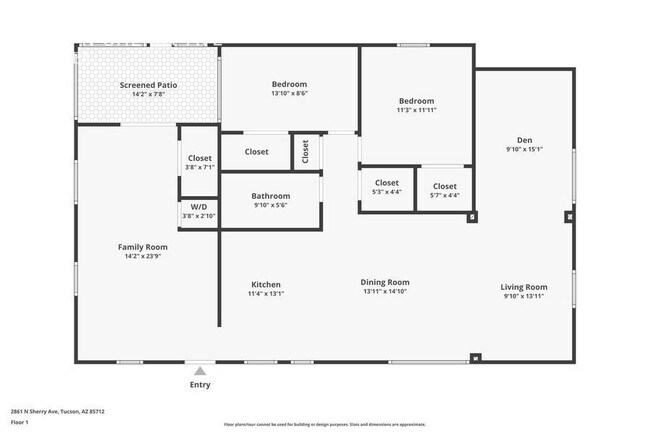 Foto del edificio - Awesome, Ample 2bd/1ba Abode in Ft Lowell ...