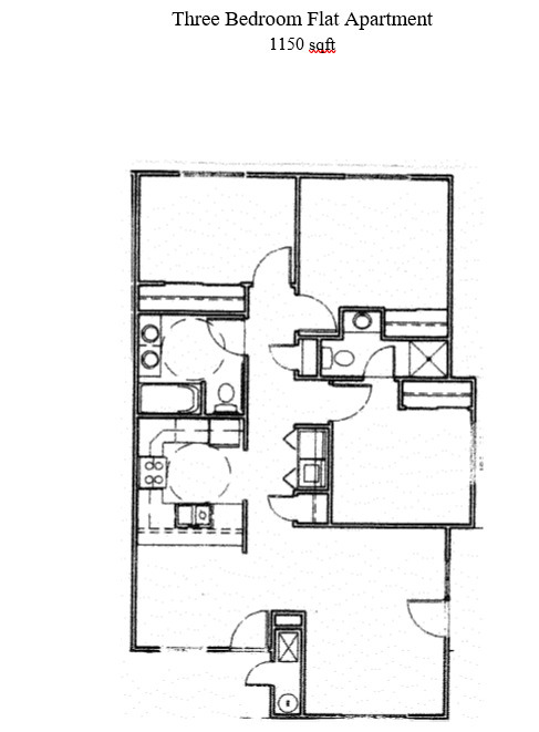 Apartamento estilo plano de 3 habitaciones - Springfield Court Apartments