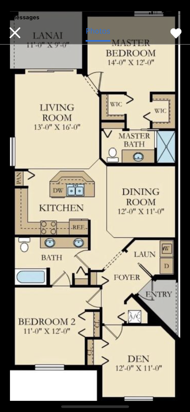 First Floor End unit -3 BR -2 Bath - 14071 Heritage Landing Blvd