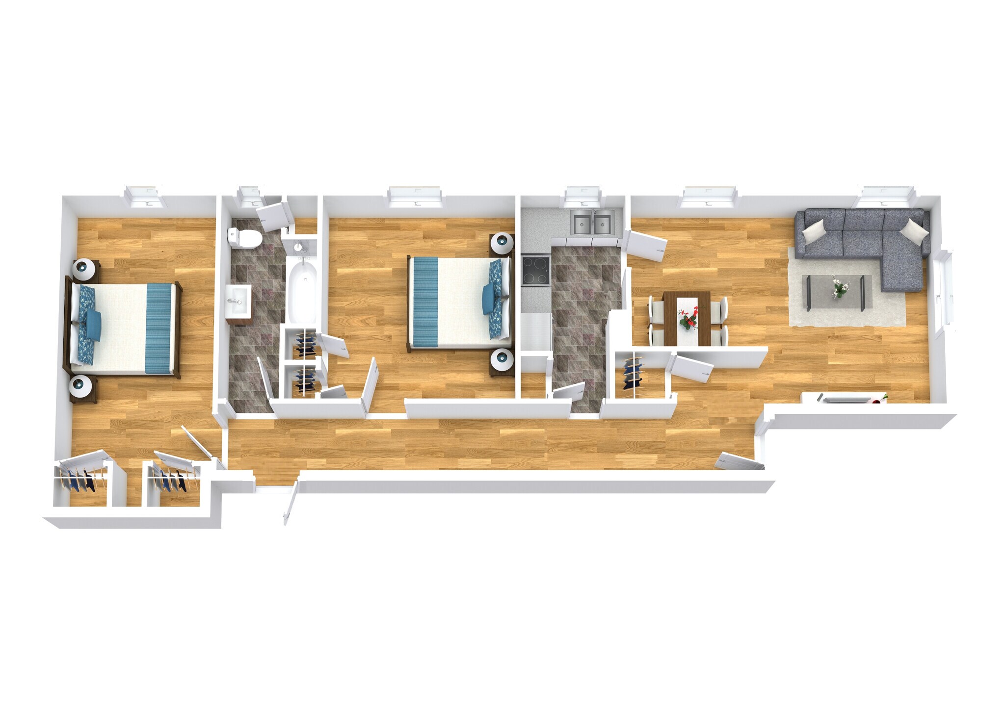 Cypress West Akron Apartments – W Market St 2-BR