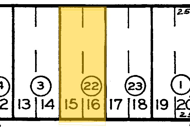 Mapa de la parcela - 1361 Felspar St